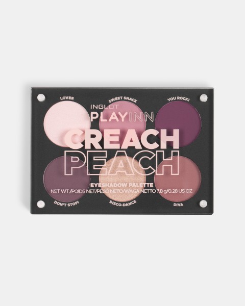 Bảng Phấn Mắt 6 Ô Màu Hồng Đào Playinn Creach Peach Eye Shadow Palette 7.8G | Inglot Là Thương Hiệu Mỹ Phẩm Uy Tín Được Các Chuyên Gia Trang Điểm Hàng Đầu Thế Giới Tin Dùng