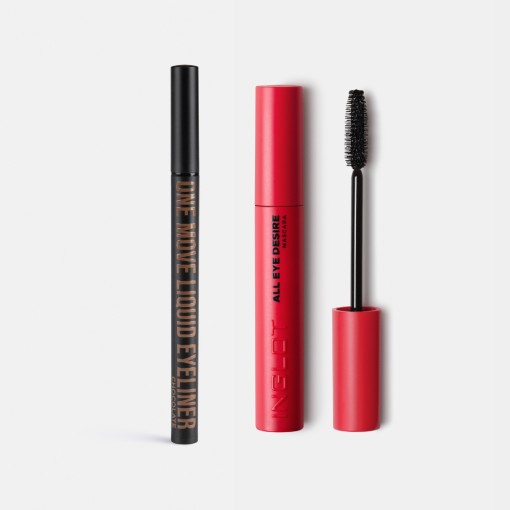 Combo Bút Kẻ Mắt Nước Không Lem Dễ Kẻ One Move Eyeliner 02 + Mascara Làm Dài Mi All Eye Desire Dành Cho Mi Ngắn | Inglot Là Thương Hiệu Mỹ Phẩm Uy Tín Được Các Chuyên Gia Trang Điểm Hàng Đầu Thế Giới Tin Dùng