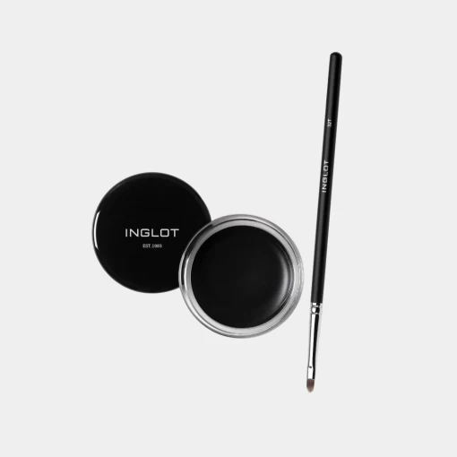 Combo Gel Kẻ Mắt Đen Mun Amc Eyliner Gel 77 +  Cọ Kẻ Mắt Đầu Tròn 32T