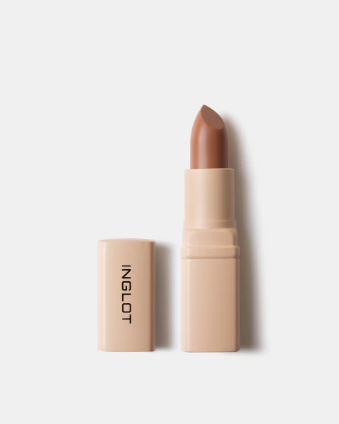 Combo Son Kem Thỏi Mịn Lì, Mướt Nhẹ Môi Creamy Soft Lipstick 4.4G - Nude Nâu Mộc 501 + Cọ Môi 43S