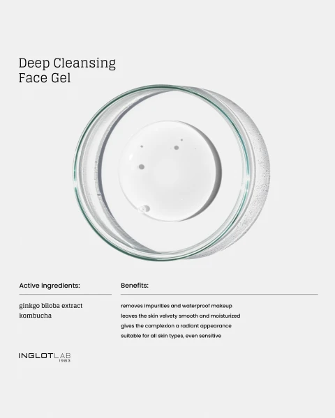 Gel Rửa Mặt Làm Sạch Sâu & Cấp Ẩm Mịn Da Inglot Lab Deep Cleansing Face Gel (145Ml)