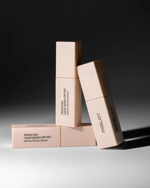 Son Kem Nước Chống Nắng Spf 50+, Hiệu Ứng Môi Tráng Gương Glazed Lips Liquid Lipstick Spf 50+ 3.5Ml Inglot- Salted Caramel 92