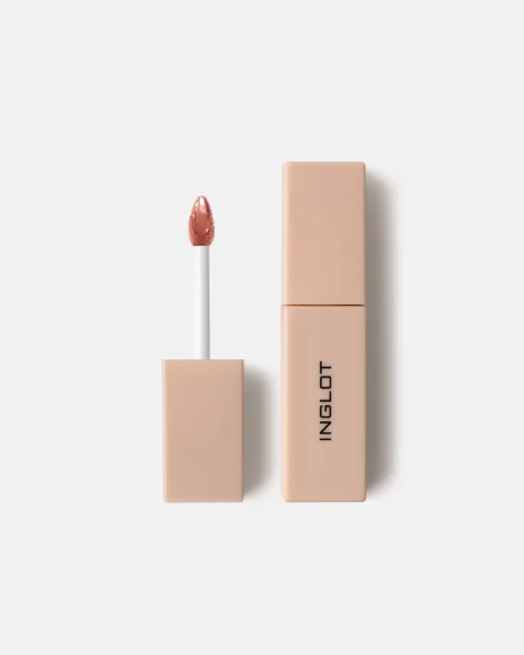 Son Kem Nước Chống Nắng Spf 50+, Hiệu Ứng Môi Tráng Gương Glazed Lips Liquid Lipstick Spf 50+ 3.5Ml Inglot- Rose Yogurt Cake 95