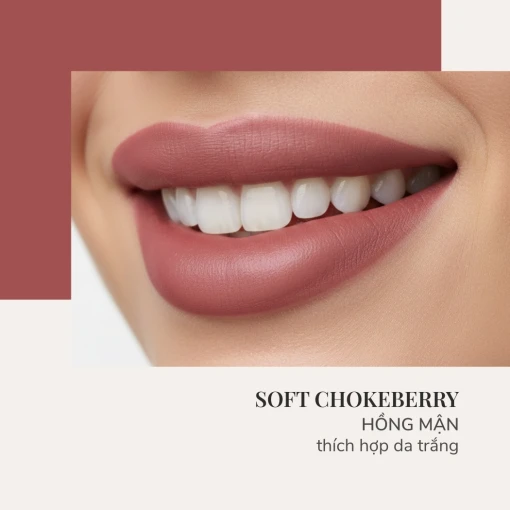 Son Kem Thỏi Mịn Lì, Mướt Nhẹ Môi. Siêu Ẩm, Giúp Môi Căng Đầy, Làm Mờ Rãnh Môi Creamy Soft Lipstick 4.4G - Hồng Mận 508