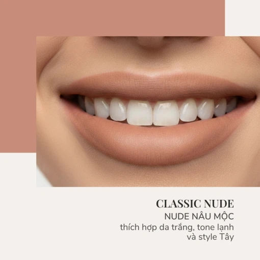Son Kem Thỏi Mịn Lì, Mướt Nhẹ Môi. Siêu Ẩm, Giúp Môi Căng Đầy, Làm Mờ Rãnh Môi Creamy Soft Lipstick 4.4G - Nude Nâu Mộc 501