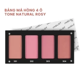 Bảng Má Hồng  4 Ô Tone Natural Rosy Blush Palette