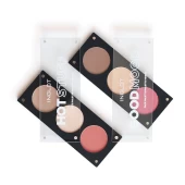 Bảng Phấn Má Hồng, Bắt Sáng, Tạo Khối Đa Chức Năng 3In1 Face Palette - Good Mood