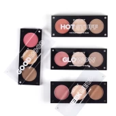 Bảng Phấn Má Hồng, Bắt Sáng, Tạo Khối Đa Chức Năng 3In1 Face Palette - Hot Stuff