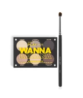 Bảng Phấn Mắt Tông Màu Lạnh Cá Tính Playinn Eye Shadow Palette Wanna Banana + Cọ Trang Điểm Mắt 8Ohp/S