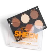 Bảng Phấn Mắt Tông Màu Nâu Cam Playinn Eye Shadow Palette Sheen Tangerine + Cọ Trang Điểm Mắt 8Ohp/S