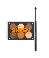 Bảng Phấn Mắt Tông Màu Nâu Cam Playinn Eye Shadow Palette Sheen Tangerine + Cọ Trang Điểm Mắt 8Ohp/S