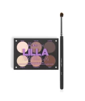 Bảng Phấn Mắt Tông Nâu Thanh Lịch Playinn Eye Shadow Palette Lilla Vanilla + Cọ Trang Điểm Mắt 8Ohp/S