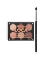 Bảng Phấn Mắt Tông Thanh Lịch Sang Trọng Playinn Eye Shadow Palette Loca Mocca + Cọ Trang Điểm Mắt 8Ohp/S