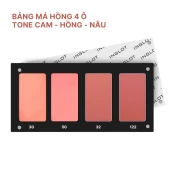 Bảng Má Hồng 4 Ô Tone Cam Hồng Nâu Blush Palette