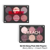 Bộ Đôi Bảng Phấn Mắt Playinn Blurry Berry + Creach Peach