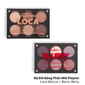 Bộ Đôi Bảng Phấn Mắt Playinn Loca Mocca +Blurry Berry