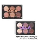 Bộ Đôi Bảng Phấn Mắt Playinn Loca Mocca + Lilla Vanilla