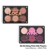 Bộ Đôi Bảng Phấn Mắt Playinn Loca Mocca +Wink Pink