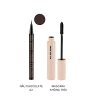 Combo 1 Bút Kẻ Mắt One Move + 1 All Eye Want Mascara  Màu Nâu/Mascara