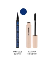 Combo 1 Bút Kẻ Mắt One Move + 1 All Eye Want Mascara  Màu Xanh Denim/Mascara