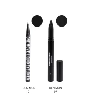 Combo 1 Bút Kẻ Mắt One Move + 1 Bút Sáp Outline Eye Pencil Màu Đen/Bút Đen