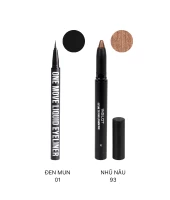 Combo 1 Bút Kẻ Mắt One Move + 1 Bút Sáp Outline Eye Pencil Màu Đen/Nhũ Nâu