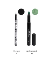 Combo 1 Bút Kẻ Mắt One Move + 1 Bút Sáp Outline Eye Pencil Màu Đen/Nhũ Xanh Lá