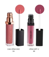 Combo 1 Son Kem Lì Hd Lip Tint Matte Hồng Đất Lì 69 + 1 Son Kem Kiss Catcher Cam Hồng Đào 04