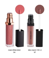 Combo 1 Son Kem Lì Hd Lip Tint Matte Nâu Gạch Tây Lì 67 + 1 Son Kem Kiss Catcher Cam Hồng Đào 04