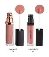 Combo 1 Son Kem Lì Hd Lip Tint Matte Cam Nude Lì 65 + 1 Son Kem Kiss Catcher Cam Nude 01