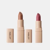 Combo 2 Son Kem Thỏi Mịn Lì, Mướt Nhẹ Môi Creamy Soft Lipstick 4.4G - Nude Nâu Mộc 501 & Hồng Đỏ Berry 507
