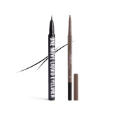 Combo Bút Kẻ Mắt Nước Thuần Chay One Move Liquid Đen & Chì Kẻ Mày Bền Màu Lâu Trôi So Fine Brow Pencil 01