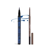 Combo Bút Kẻ Mắt Nước Thuần Chay One Move Liquid Xanh Denim & Chì Kẻ Mày Bền Màu Lâu Trôi So Fine Brow Pencil 01