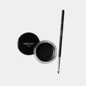 Combo Gel Kẻ Mắt Đen Mun Amc Eyliner Gel 77 +  Cọ Kẻ Mắt Đầu Tròn 32T