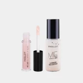 Combo Son Bóng Dưỡng Có Nhũ Me Like + Xịt Khóa Nền Có Nhũ Me Like Illuminizing Face & Body