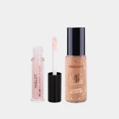 Combo Son Bóng Dưỡng Có Nhũ Me Like + Xịt Khóa Nền Có Nhũ Me Like Illuminizing Face & Body