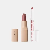 Combo Son Kem Thỏi Mịn Lì, Mướt Nhẹ Môi Creamy Soft Lipstick 4.4G - Hồng Gỗ 506 + Son Bút Chì Kẻ Viền Môi & Son Môi Velvet Define Pencil 1.6G - Hạt Dẻ Ánh Hồng 64