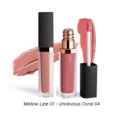 Combo Son Kem Nước Kiss Catcher Mellow Late 01/Unobvious Coral 04