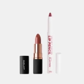 Combo Son Kem Thỏi Vegan Dưỡng Môi Kiss Catcher Lipstick 909 + Son Bút Chì Kẻ Viền Môi & Son Môi Playinn Velvet Define Lip Pencil 66