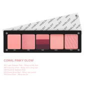Hộp Phấn Mắt Coral Pink Glow Eyeshadow Palette Eye Shadow ''5''