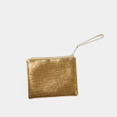 Túi Đựng Mỹ Phẩm, Cọ Trang Điểm Kim Sa Bag Purse Gold (R24243A)